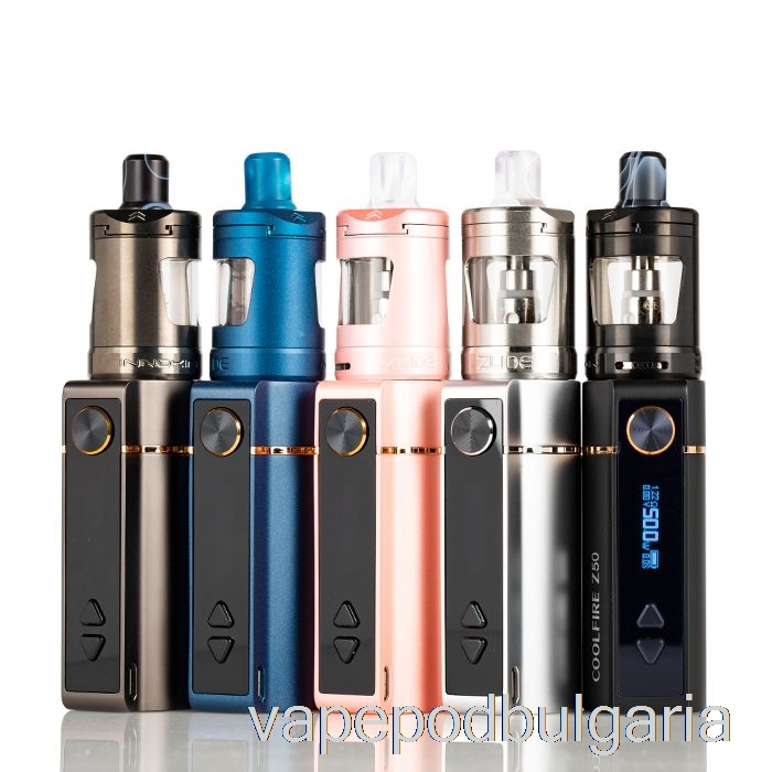 Vape Технически характеристики Innokin Coolfire Z50 Zlide 50w стартов комплект шампанско злато